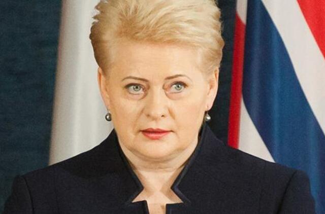 Prezidentė: savo saugumo pasirinkimus grindžiame faktais, ne iliuzijomis