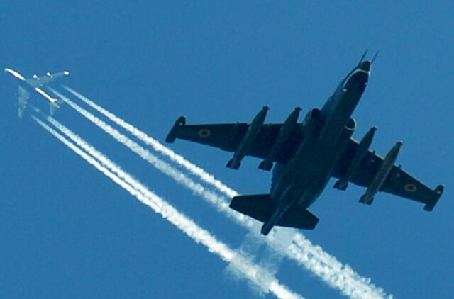 Rusija surengė pirmuosius oro antskrydžius Sirijoje