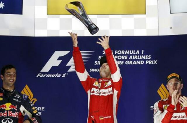 Singapūro "Grand Prix" lenktynėse triumfavo vokietis Sebastianas Fetelis