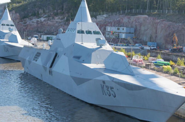 Klaipėdos uoste - Švedijos laivyno laivas