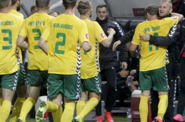 Lietuvos rinktinės futbolininkai sužaidė lygiosiomis 1:1 Slovėnijoje