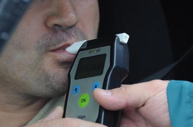 Vilniuje vairuotojui nustatytas 4,91 prom. girtumas