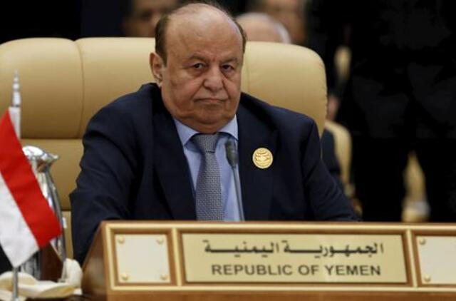 Ištremtas Jemeno prezidentas sugrįžo į šalį