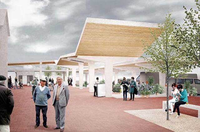 Naujasis turgus po rekonstrukcijos vilios atmosfera