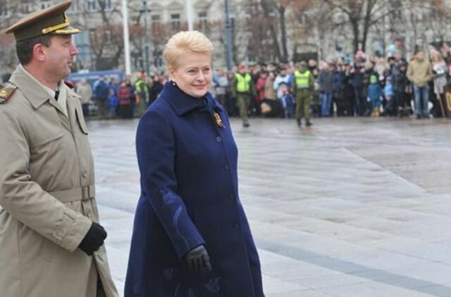 Dalia Grybauskaitė ragina, kad gynybos finansavimas per artimiausius trejus metus pasiektų 2 proc. šalies BVP