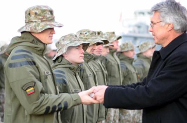 Į misiją išlydėta nauja karių grupė