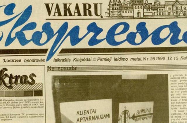 "Vakarų ekspresas". 1990 12 15