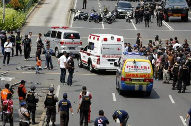 Džakartoje per susišaudymą su teroristais sužeisti penki policininkai