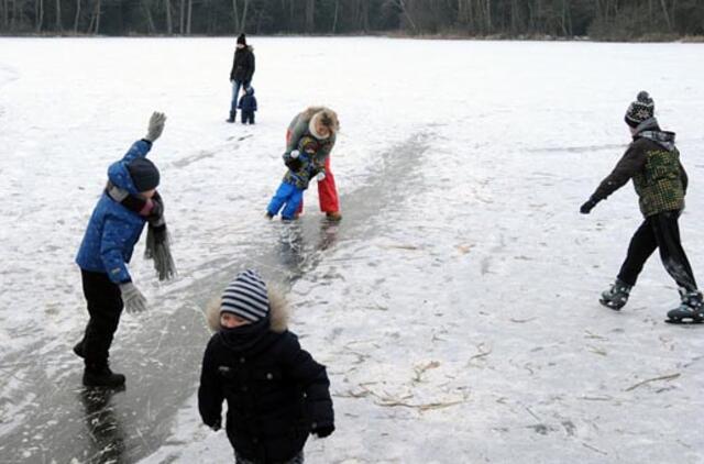Ledo yra, trūksta pačiūžų