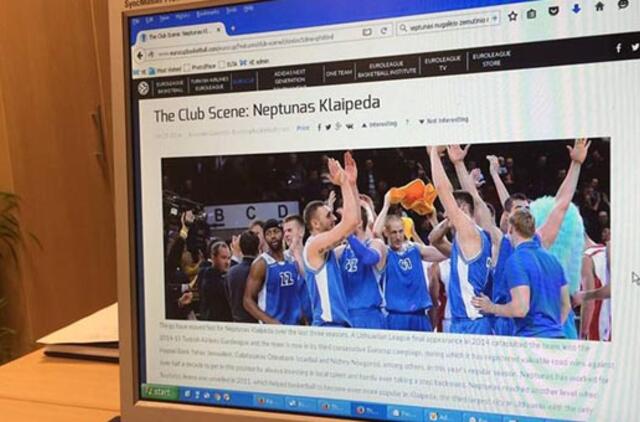 Oficialioje Europos taurės svetainėje - liaupsės Klaipėdai