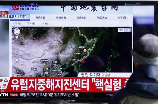 Šiaurės Korėja atliko branduolinio ginklo bandymą