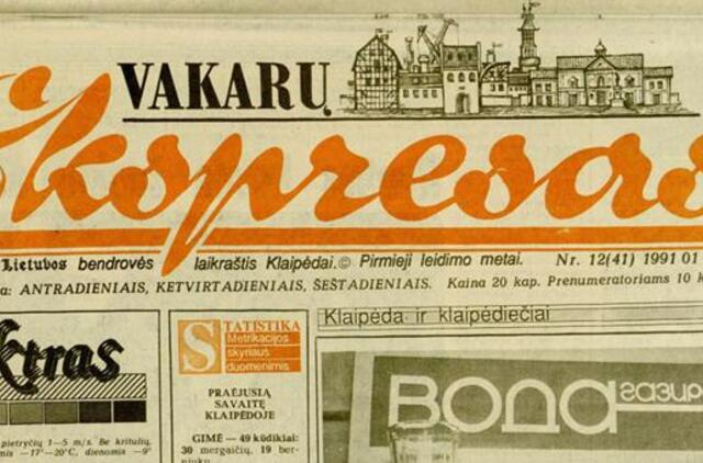 "Vakarų ekspresas". 1991 01 31