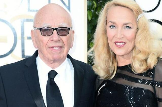 Žiniasklaidos magnatas Rupertas Merdokas paskelbė apie sužadėtuves su Džeri Hol