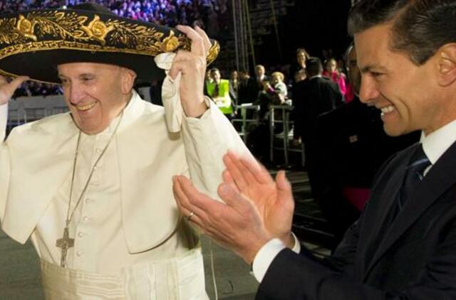 Popiežius Pranciškus atvyko į Meksiką