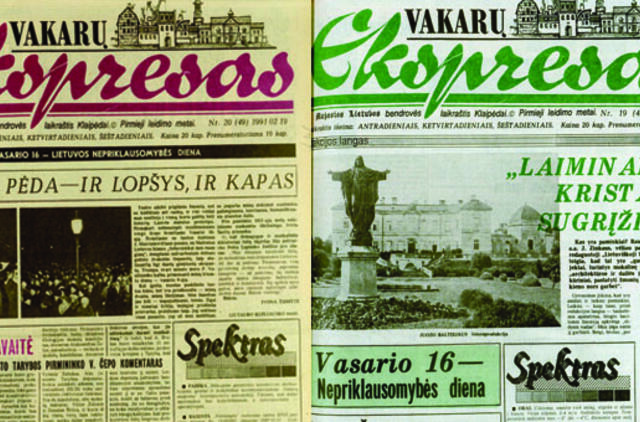 "Vakarų ekspresas". 1991 02 16 ir 19