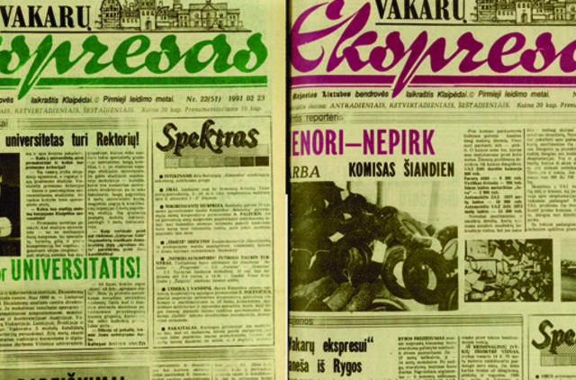 "Vakarų ekspresas". 1991 02 23 ir 26