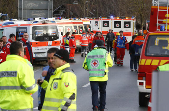 Vokietijoje susidūrė du traukiniai, yra žuvusių