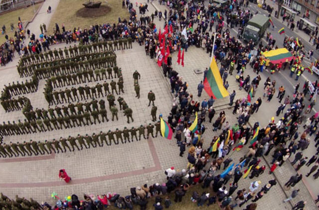 Kariai Klaipėdoje suformavo Gediminaičių stulpus