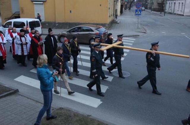 Klaipėdiečiai prisiminė Kryžiaus kelią