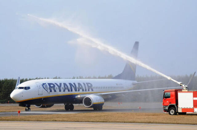 Palanga sulaukė pirmojo "Ryanair" orlaivio