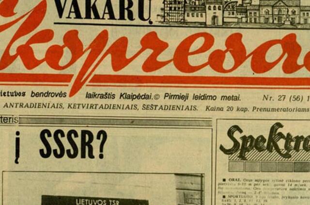 "Vakarų ekspresas". 1991 03 07