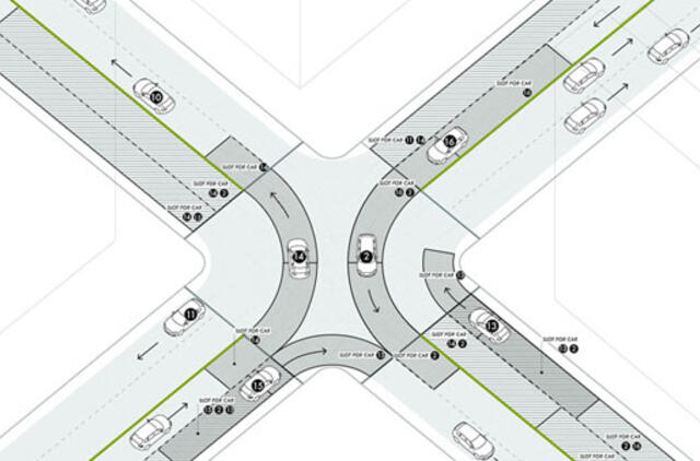 Bepiločiai automobiliai prognozuoja šviesoforų mirtį