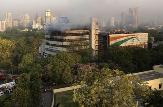 Didžiulis gaisras nusiaubė Indijos sostinėje įsikūrusį gamtos istorijos muziejų