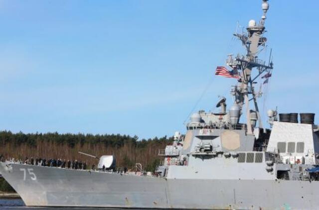 JAV komandoras Klaipėdoje smerkė rusų veiksmus