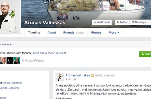 Lygių galimybių kontrolierė tiria Arūno Valinsko skelbimą ieškant vairuotojos