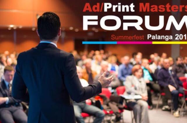 Birželio 15-17 dienomis įvyks grandiozinė „Ad/Print Masters Forum“ konferencija