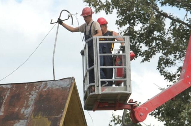 Dėl škvalo elektros neturėjo 60 tūkst. vartotojų