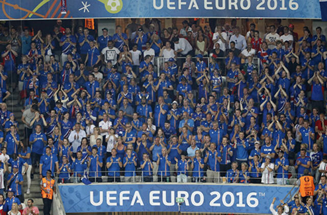 "Euro-2016" stebuklas Islandija namo išsiuntė anglus