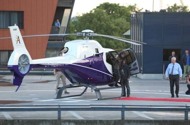 Jojo Mayer į Klaipėdą atskrido sraigtasparniu