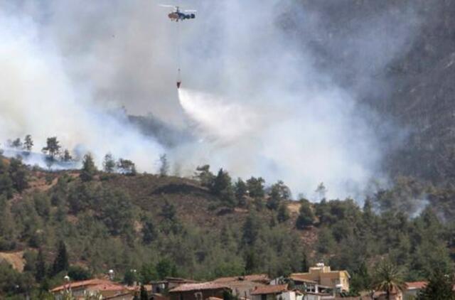 Miškų gaisrai Kipre nusinešė dviejų žmonių gyvybes