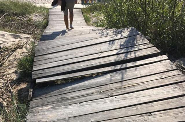 Pajūrio takeliai: nėra pinigų ar noro tvarkyti?