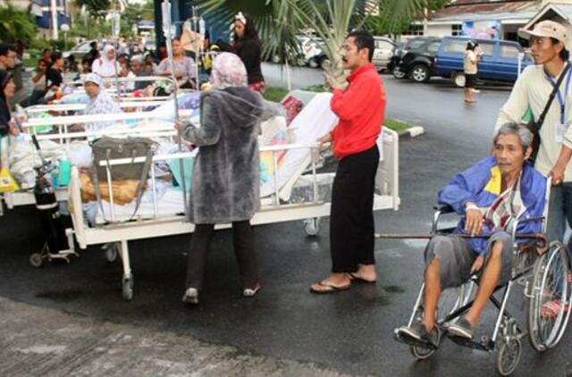 Prie Indonezijos krantų įvyko 6,5 stiprumo žemės drebėjimas