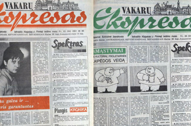 "Vakarų ekspresas". 1991 06 06 ir 08