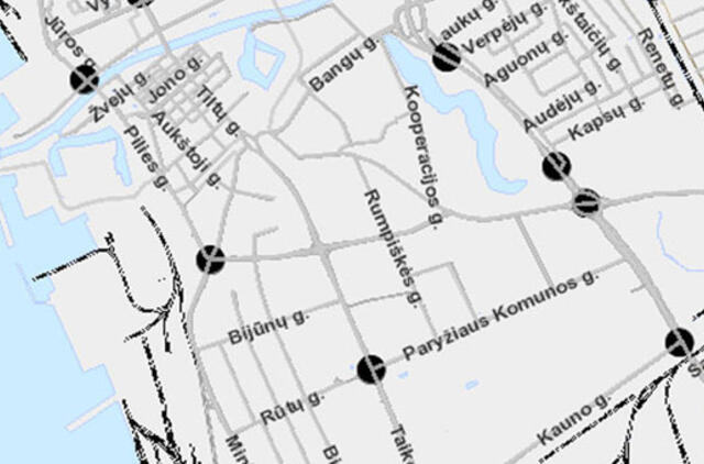 Juodųjų dėmių žemėlapis padės naikinti pavojingiausias vietas