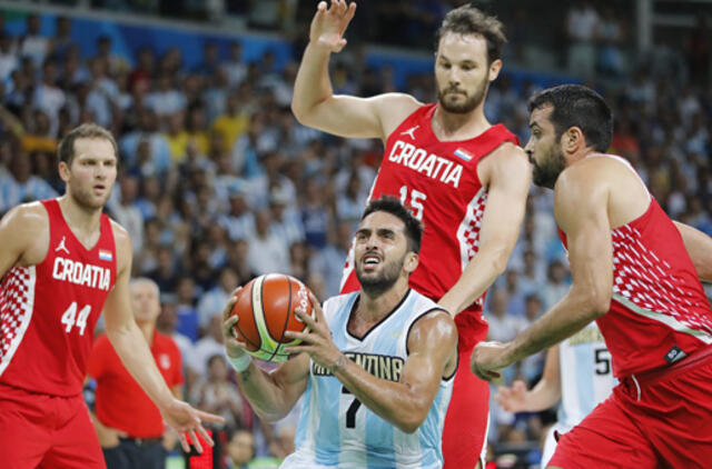 Argentinos krepšininkai olimpinėse žaidynėse pranoko kroatus