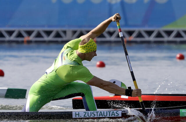 Kanojininkas Henrikas Žustautas irkluos olimpinių žaidynių B finale