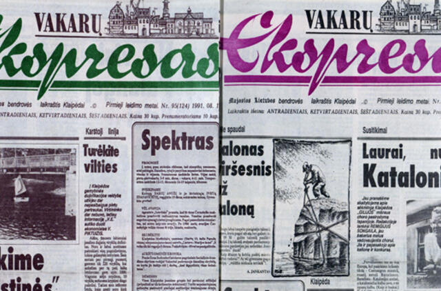 "Vakarų ekspresas". 1991 08 15 ir 17