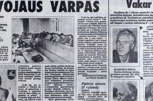 "Vakarų ekspresas". 1991 08 20