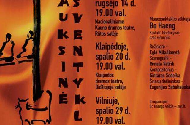 Klaipėdoje - vienuolio spektaklis "Auksinė šventykla"