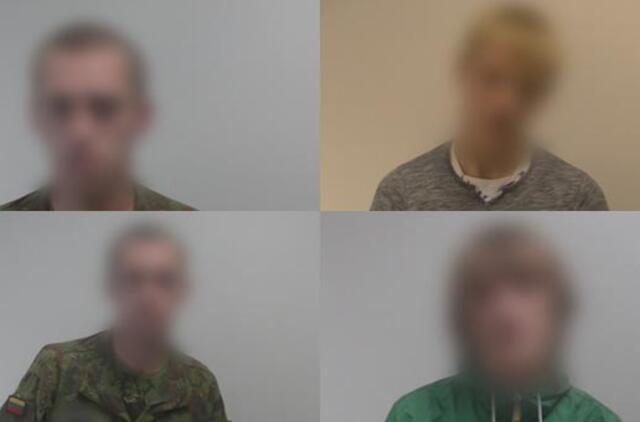 Sulaikyti keturi įtariamieji plėšikai (video)