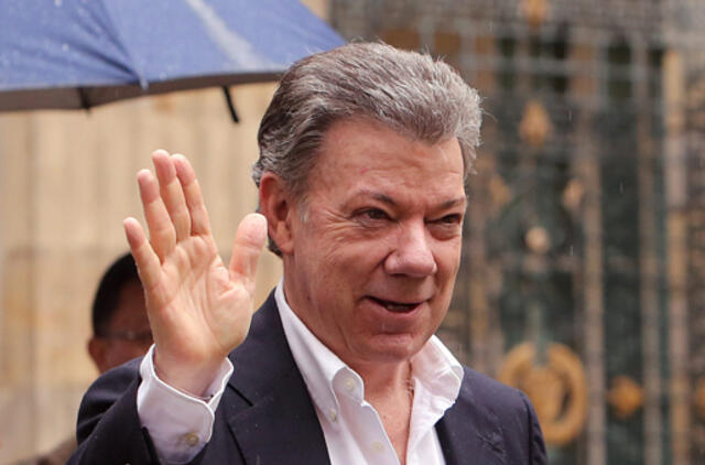 Šių metų Nobelio taikos premija paskirta Kolumbijos prezidentui Chuanui Manueliui Santosui