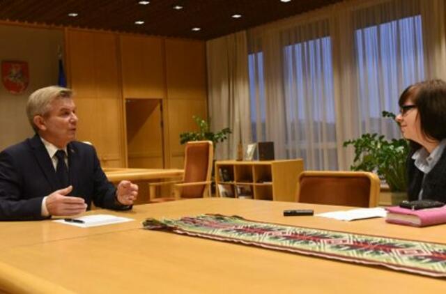 Išskirtinis Seimo pirmininko Viktoro Pranckiečio interviu: Aukščiau Seimo nieko nėra