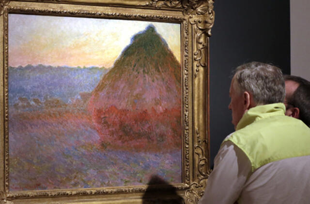 Klodo Monė paveikslas "Šieno kupeta" aukcione parduotas už 81,4 milijono dolerių