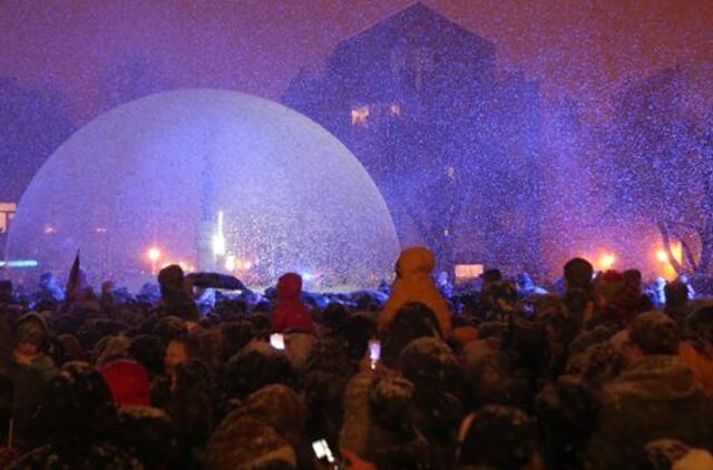 Eglės įžiebimo ceremonijoje netrūko magijos