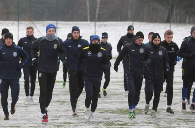 Klaipėdos "Atlanto" futbolininkai rinkosi į pirmąją treniruotę