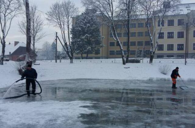 Kretingoje įrenginėjama čiuožykla